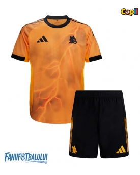 AS Roma Echipament de Fotbal Replică 2025-26 Copii Deplasare (+ Șorturi)
